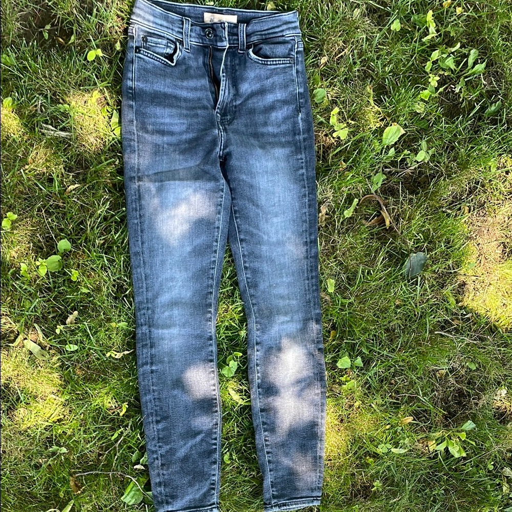 7 For All Mankind Gray Skinny Jeans